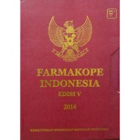 Farmakope Indonesia: Edisi V 2014