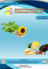 Jurnal Farmasi dan Ilmu Kefarmasian Indonesia Volume 10, No 3, 2023
