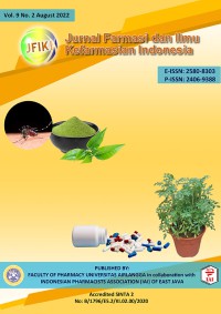 Jurnal Farmasi dan Ilmu Kefarmasian Indonesia Volume 9, No 2, 2022