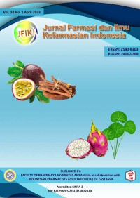 Jurnal Farmasi dan Ilmu Kefarmasian Indonesia Volume 10, No 1, 2023