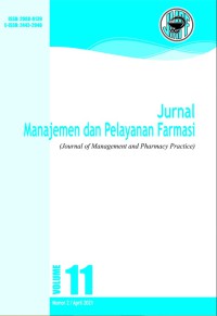 Jurnal Manajemen dan Pelayanan Farmasi Volume 11, No 2, 2021