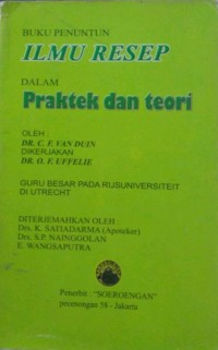 Buku Penuntun Ilmu Resep dalam Praktek dan Teori