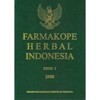 Farmakope Herbal Indonesia: 2008