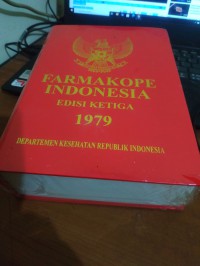 Farmakope Indonesia Edisi Ketiga 1979