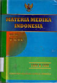 Materia Medika Indonesia Jilid V & VI