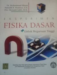 Eksperimen Fisika Dasar : untuk perguruan tinggi